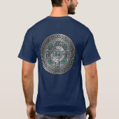 Clan MacDowall Crest & Schakel in Tartan T-shirt (Achterkant)