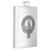 Clan MacDowall Crest & Tartan Flask Flacon (Rechts)