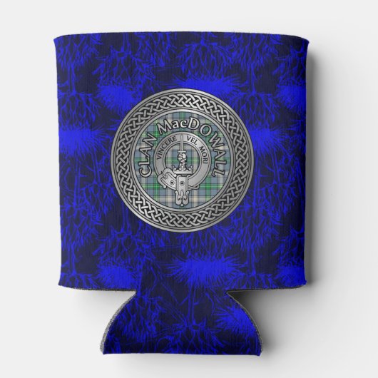 Clan MacDowall Crest & Tartan Knot Blikjeskoeler (Achterkant)