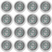 Clan MacDowall Crest & Tartan Knot Sticker (Voorkant)