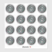 Clan MacDowall Crest & Tartan Knot Sticker (Vel)