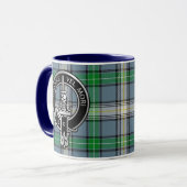 Clan MacDowall Crest & Tartan Mok (Voorkant links)