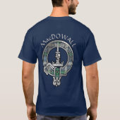 Clan MacDowall Crest & Tartan T-Shirt (Achterkant)