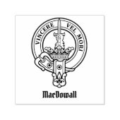 Clan MacDowall Crest Zelfinktende Stempel (Design)