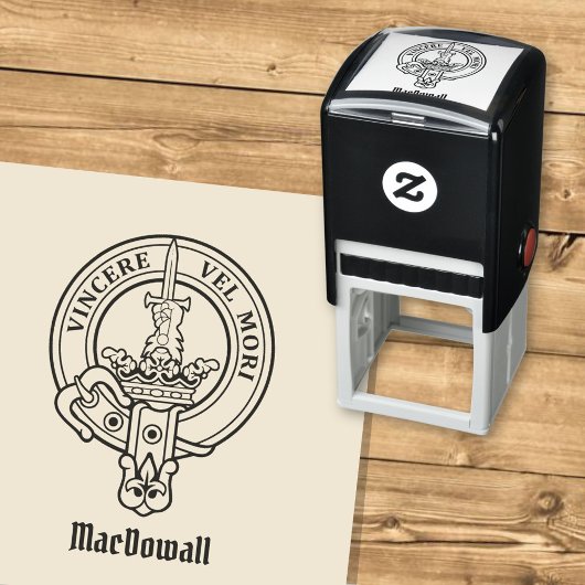 Clan MacDowall Crest Zelfinktende Stempel
