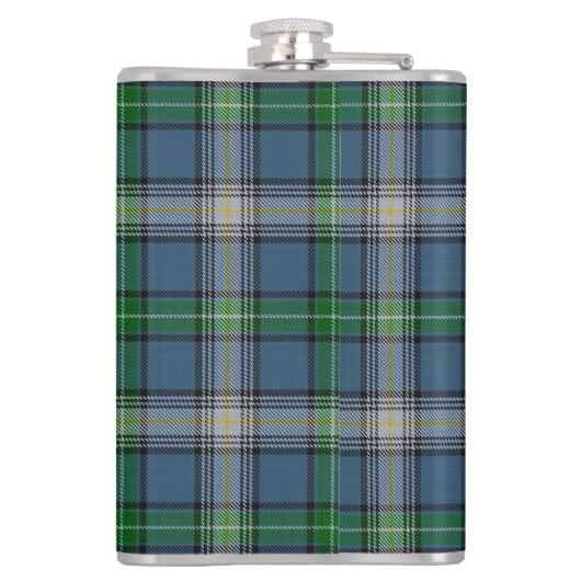 Clan MacDowall McDowell Tartan Old Scotland Flask Heupfles (Achterkant)