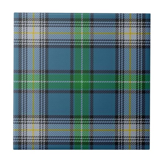 Clan MacDowall Scottish Expressions Tartan Tegeltje (Voorkant)