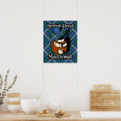 Clan MacDowall Scottish Tartan Poster (Keuken)