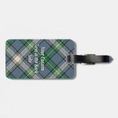 Clan MacDowall Tartan Bagagelabel (Achterkant horizontaal)