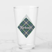 Clan MacDowall Tartan Glas (Achterkant)
