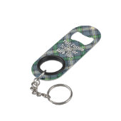 Clan MacDowall Tartan Mini Flessenopener (Achterkant Gekanteld)