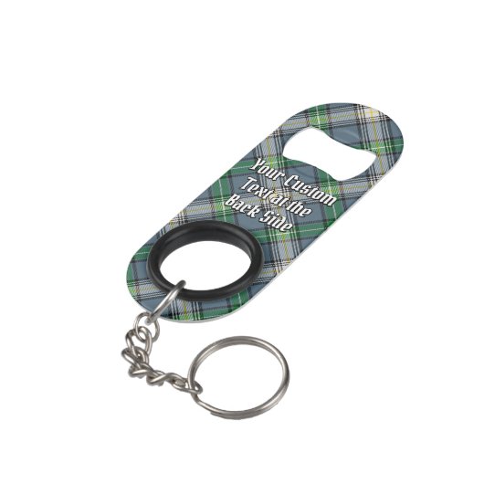 Clan MacDowall Tartan Mini Flessenopener (Achterkant Gekanteld)