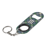 Clan MacDowall Tartan Mini Flessenopener (Voorkant Gekanteld)