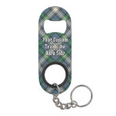 Clan MacDowall Tartan Mini Flessenopener (Achterkant)