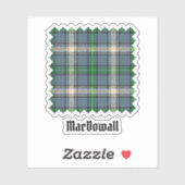 Clan MacDowall Tartan Sticker (Vel)