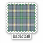 Clan MacDowall Tartan Sticker (Voorkant)