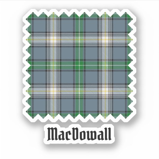 Clan MacDowall Tartan Sticker (Voorkant)