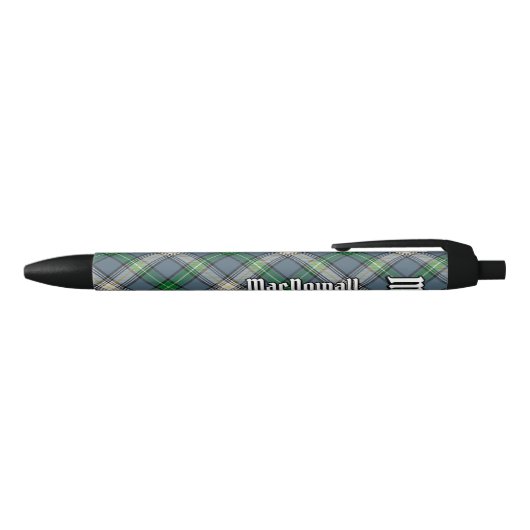 Clan MacDowall Tartan Zwarte Inkt Pen (Bovenkant)