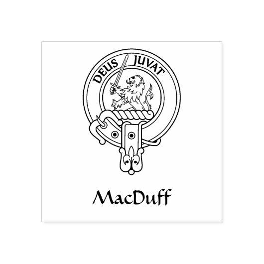 Clan MacDuff [bewerken] Crest Rubberstempel (Afrduk)