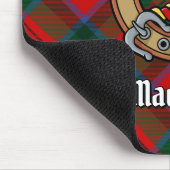 Clan MacDuff Crest boven tartan muismat (Hoek)