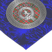 Clan MacDuff Crest & Knoop van de Tartan Korte Tafelloper (Hoek)