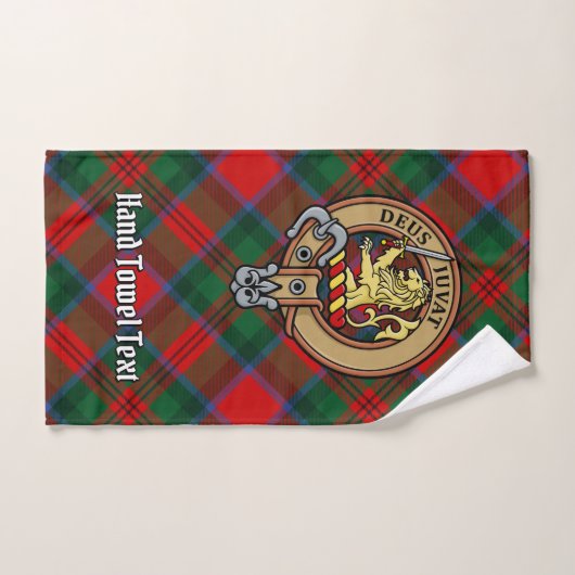 Clan MacDuff Crest over Tartan Bad Handdoek (Handdoek)
