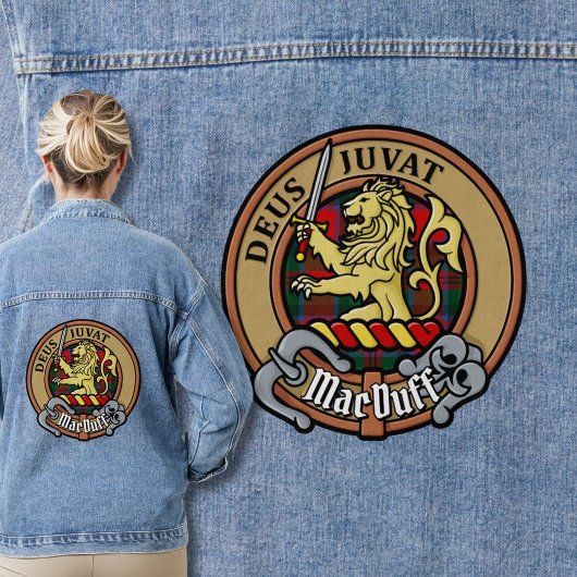Clan MacDuff Crest over Tartan Denim Jacket
