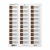 Clan MacDuff Crest over Tartan Etiket (Full Sheet)