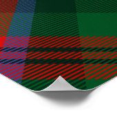 Clan MacDuff Crest over Tartan Poster (Hoek)