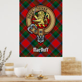 Clan MacDuff Crest over Tartan Poster (Keuken)