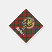 Clan MacDuff Crest over Tartan Servet (Hoek)