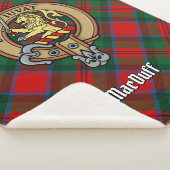 Clan MacDuff Crest over Tartan Sherpa Deken (3/4)