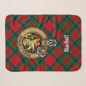 Clan MacDuff Crest over Tartan Sherpa Deken (Voorkant (horizontaal))