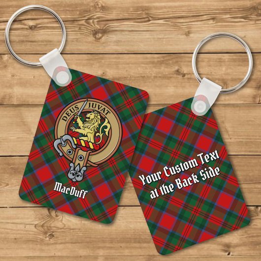 Clan MacDuff Crest over Tartan Sleutelhanger