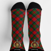 Clan MacDuff Crest over Tartan Sokken (Top)