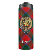 Clan MacDuff Crest over Tartan Thermosbeker (Voorkant)