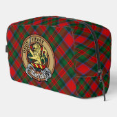 Clan MacDuff Crest over tartan Toilettasje (Rechterhoek)