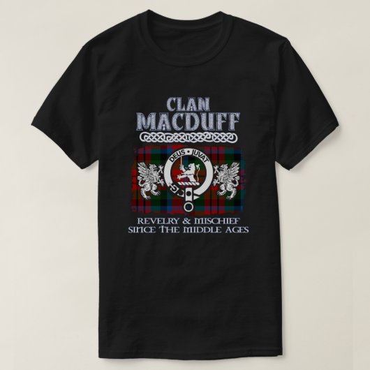 Clan MacDuff crest Schotse clans Schotse achternaa T-shirt (Design voorkant)
