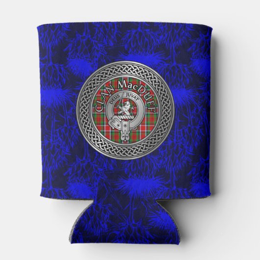 Clan MacDuff Crest & Tartan Knot Blikjeskoeler (Achterkant)