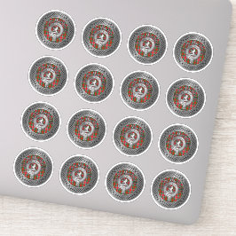 Clan MacDuff Crest & Tartan Knot Sticker