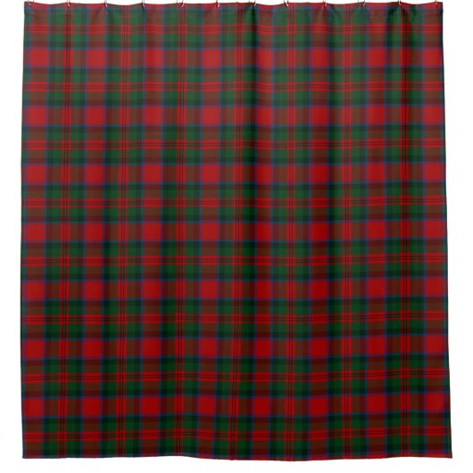 Clan MacDuff Green Black Red Tartan Douchegordijn (Voorkant)