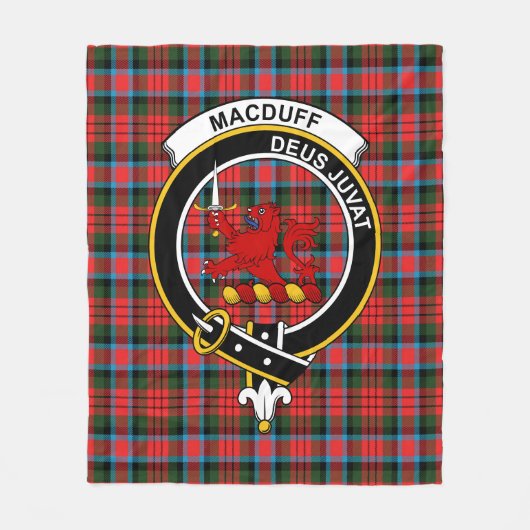 Clan MacDuff Hunting Ancient Tartan Pset Fleece Deken (Voorkant)