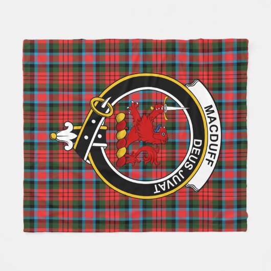 Clan MacDuff Hunting Ancient Tartan Pset Fleece Deken (Voorkant (Horizontaal))