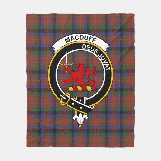 Clan MacDuff Hunting Modern Tartan Pset Fleece Deken (Voorkant)