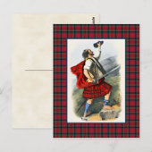 Clan MacDuff  Illustratie Tartan Lijst Briefkaart (Voorkant / Achterkant)