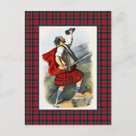 Clan MacDuff Illustratie Tartan Lijst Briefkaart