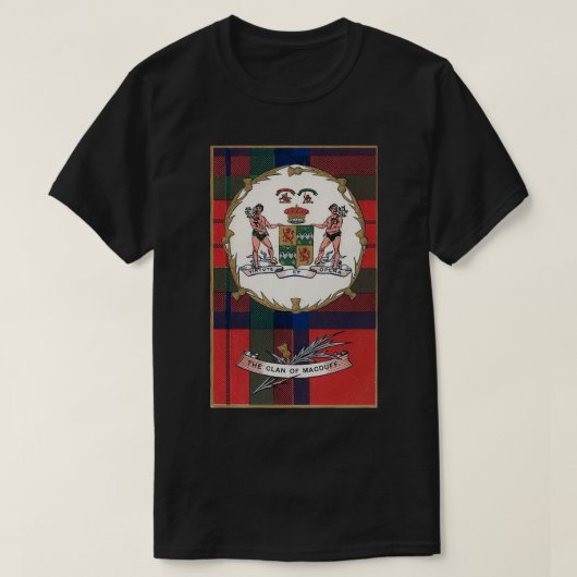 Clan MacDuff  Tartan Crest Badge T-shirt (Design voorkant)