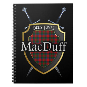 Clan MacDuff Tartan Shield & Swords Notitieboek