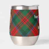 Clan MacDuff Wapen over Tartan (Links)