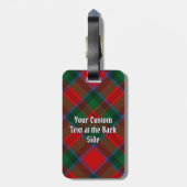 Clan MacDuff Wapen over Tartan Bagagelabel (Achterkant verticaal)